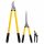 Deli Tools EDL580003 foarfece de tăiat set de 3 (galben)