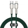 Baseus Cafule Cablu USB-C la Lightning, PD, 20 W, 1 m (verde)