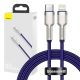 Baseus Cafule Cablu USB-C la Lightning, PD, 20 W, 1 m (violet)