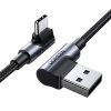 UGREEN US176 USB-USB-C kábel, 3A, 2m (fekete)