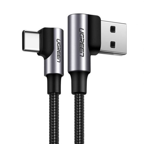 UGREEN US176 USB-A USB-C cablu înclinat, 3A, 0,5 m (negru)