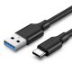 UGREEN US184 Cablu USB la USB-C 3.0, 2 m (negru)