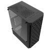 Darkflash DK300M Micro-ATX caz de calculator + 3 ventilatoare (negru)