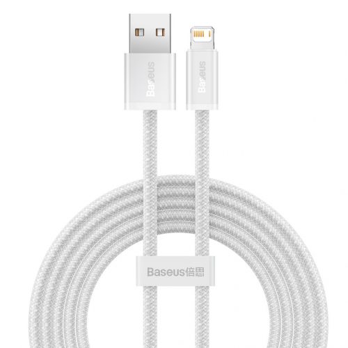 Baseus Dynamic Cablu USB-Lightning, 2,4A, 2m (alb)