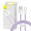 Baseus Dynamic USB-világítás kábel, 2,4A, 1m (lila)