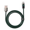 Baseus Cablu USB-C cu afișaj, 66W, 2m (verde)