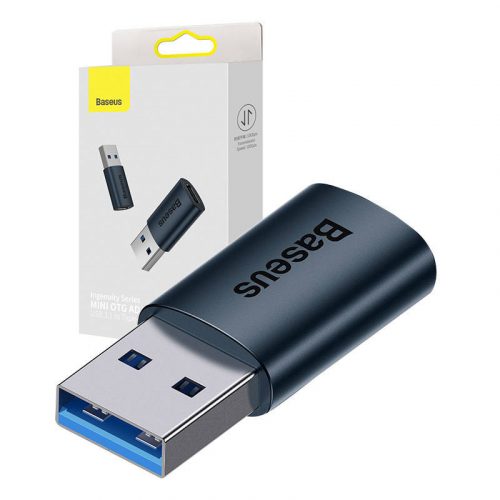 Baseus Ingenuity USB-A-USB-C OTG adapter (kék)