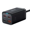 Baseus GaN3 Pro gyorstöltő, 2x USB-C, 2x USB, 65W (fekete)