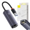 Baseus Lite Series USB-RJ45 hálózati adapter, 1000 Mbps (szürke)