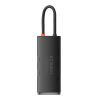 Baseus Lite Series 6 az 1-ben hub, USB-C - 2x USB 3.0 + USB-C PD + HDMI + SD/TF (fekete)