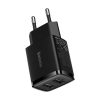 Încărcător rapid compact Baseus, 2x USB, 10,5W (negru)