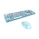 Set tastatură wireless + mouse MOFII Sweet 2.4G (albastru)