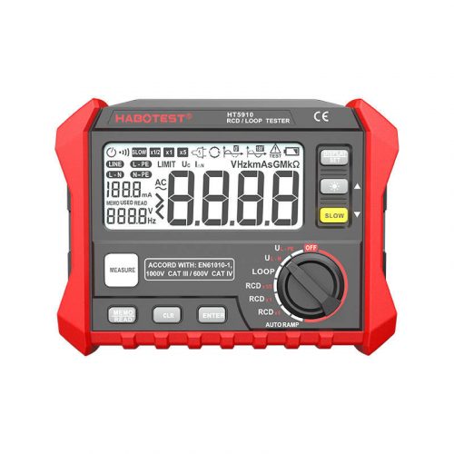 Tester digital de rezistență RCD / buclă Habotest HT5910