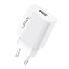 VFAN E01 hálózati töltő, 1x USB, 2,4A + Lightning kábel (fehér)