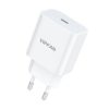 VFAN E04 hálózati töltő, USB-C, 20W, QC 3.0 (fehér)