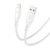 Cablu USB și Lightning VFAN Colorful X12, 3A, 1m (alb)