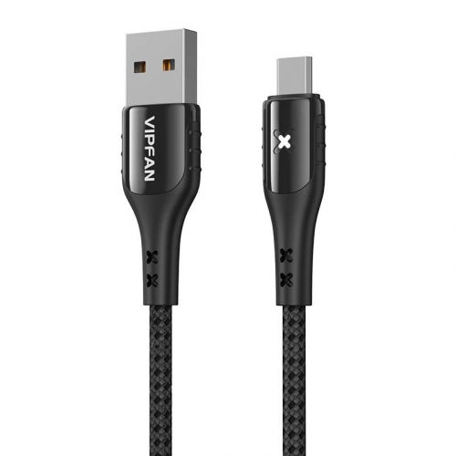 Cablu USB și Micro USB VFAN Colorful X13, 3A, 1,2 m (negru)