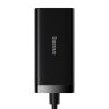 Baseus GaN3 Pro hálózati töltő 2xUSB-C + 2xUSB, 100W (fekete)