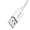 Baseus Superior Series cablu USB-C 65W, PD, 2m (alb)