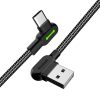 Cablu USB la USB-C Mcdodo CA-5280 LED, 0,5 m (negru)