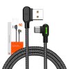 Cablu USB la USB-C Mcdodo CA-5280 LED, 0,5 m (negru)