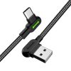 Cablu USB la USB-C Mcdodo CA-5280 LED, 1,8 m (negru)