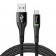 Cablu USB la USB-C Mcdodo Magnificence CA-7960 LED, 1m (negru)