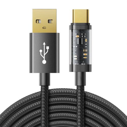 Cablu USB la USB-C Joyroom S-UC027A12 3A, 1,2 m (negru)