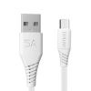 Cablu USB la micro USB Dudao L2M 5A, 2m (alb)