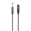 Audio Extension Cable Dudao L11S 3.5mm AUX, 1m (Black)