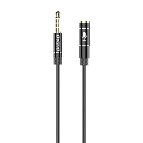 Audio Extension Cable Dudao L11S 3.5mm AUX, 1m (Black)