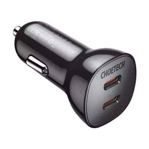 Autótöltő Choetech TC0008 40W 2x USB-C