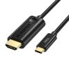 Cablu HDMI USB-C Choetech CH0019, 1,8 m (negru)