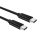 Cablu USB-C la USB-C Choetech, 1m (negru)