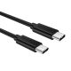 Cablu USB-C la USB-C Choetech, 1m (negru)