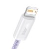 Baseus Dynamic 2 USB - cablu de încărcare Lightning, 2,4A, 1m (violet)