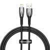 Baseus Glimmer USB - cablu de încărcare Lightning, 2,4A, 1m (negru)