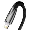 Baseus Glimmer USB - cablu de încărcare Lightning, 2,4A, 1m (negru)