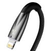 Baseus Glimmer Cablu de încărcare USB-C la Lightning, 20W, 1m (negru)