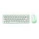 Set tastatură wireless + mouse MOFII Bean 2.4G (alb-verde)