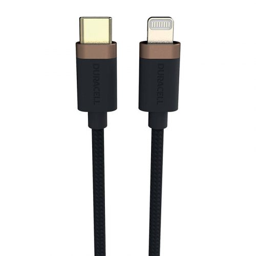 Duracell Cablu USB-C pentru Lightning de 1 m (negru)