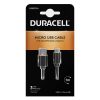 Cablu USB la Micro USB Duracell 1m (negru)