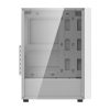 Darkflash A290 Cazul de calculator cu 3 ventilatoare (alb)