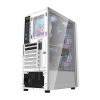 Darkflash A290 Cazul de calculator cu 3 ventilatoare (alb)