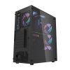 Caz de calculator Darkflash DK351 + 4 ventilatoare (negru)