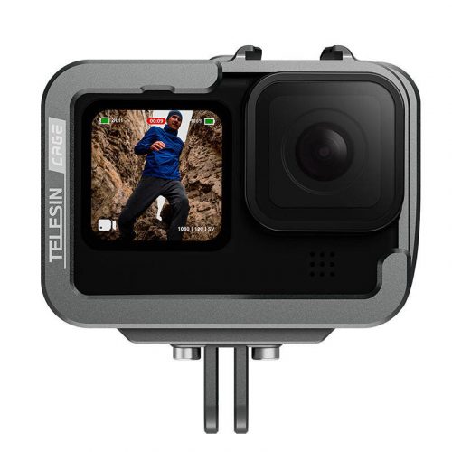 TELESIN Cușcă din aluminiu pentru GoPro Hero 12/11/10/9