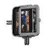 TELESIN Cușcă din aluminiu pentru GoPro Hero 12/11/10/9 + adaptor vertical