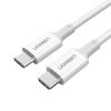 UGREEN US300 2 x cablu USB-C, 2m (alb)