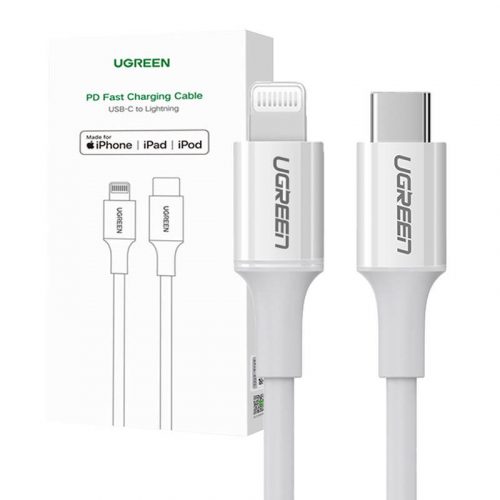 UGREEN 3A US171 Cablu Lightning USB-C, 1,5 m (alb)