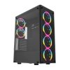 Carcasă pentru computer Darkflash Phantom + 6 ventilatoare (negru)